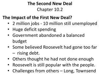 The Second New Deal Chapter 10.2