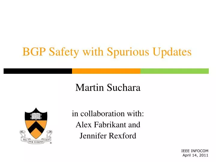 bgp safety with spurious updates
