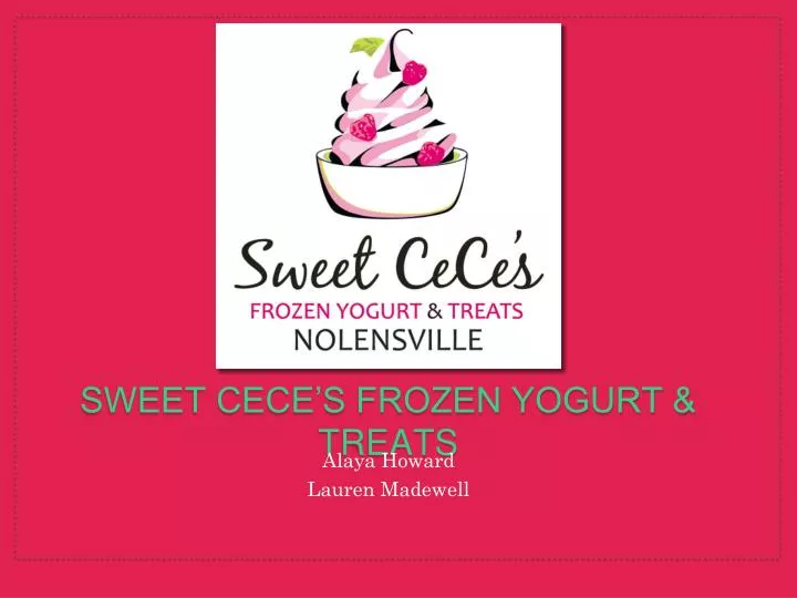 sweet cece s frozen yogurt treats