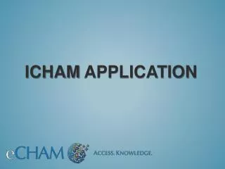 iCHAM Application