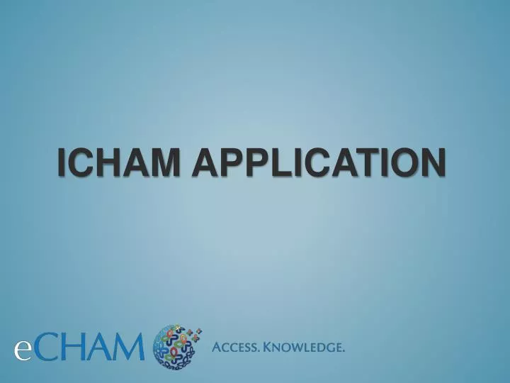 icham application