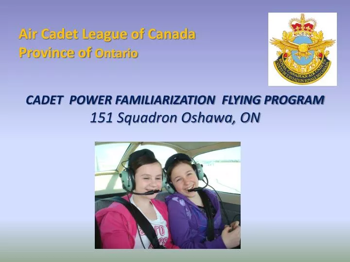 air cadet league of canada province of ontario