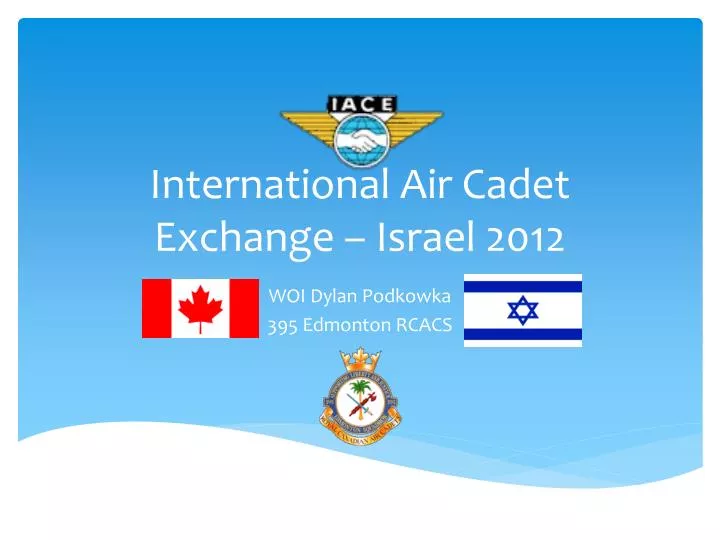 international air cadet exchange israel 2012