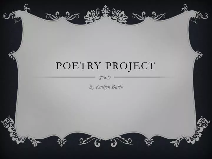 poetry project