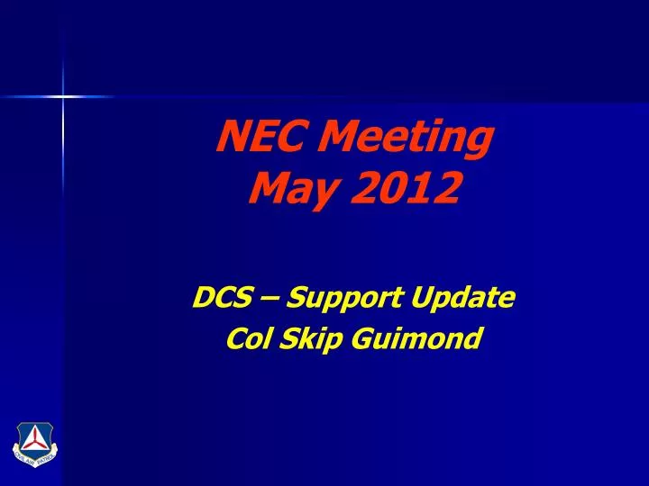 nec meeting may 2012