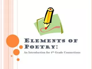 Elements of Poetry: