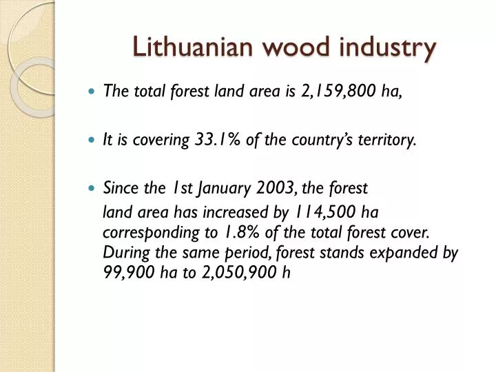 lithuanian wood industry
