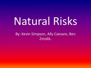 Natural Risks