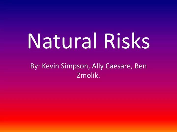 natural risks