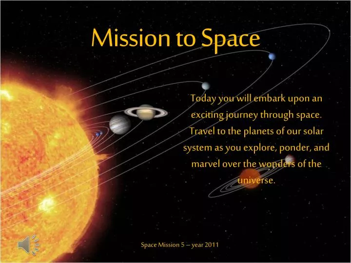mission to space