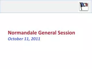 Normandale General Session October 11, 2011