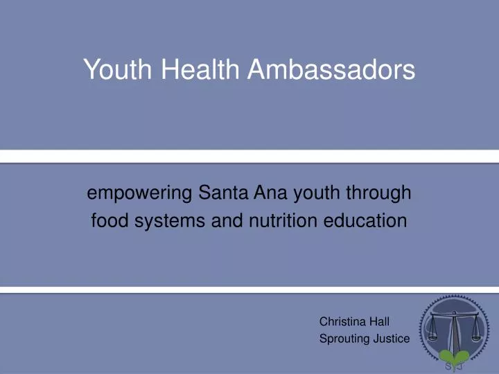 youth health ambassadors