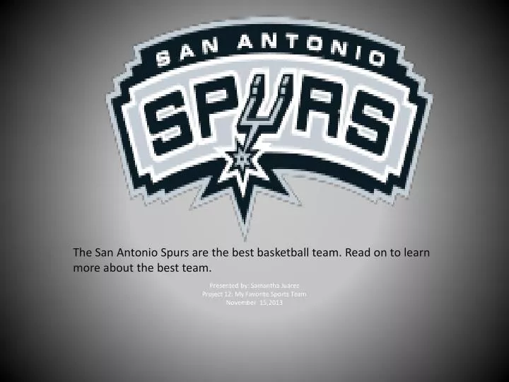 presented by s amantha juarez project 12 my favorite sports team november 15 2013