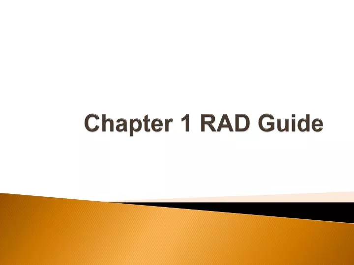 chapter 1 rad guide