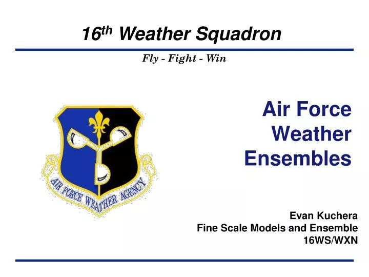 air force weather ensembles