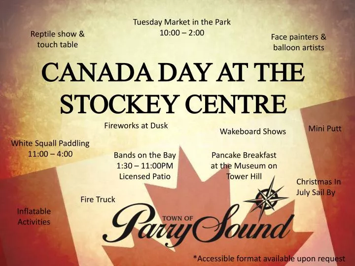 canada day at the stockey centre