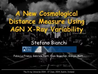 A New Cosmological Distance Measure Using AGN X-Ray Variability