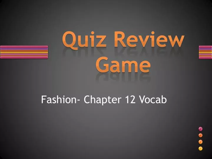 quiz review game