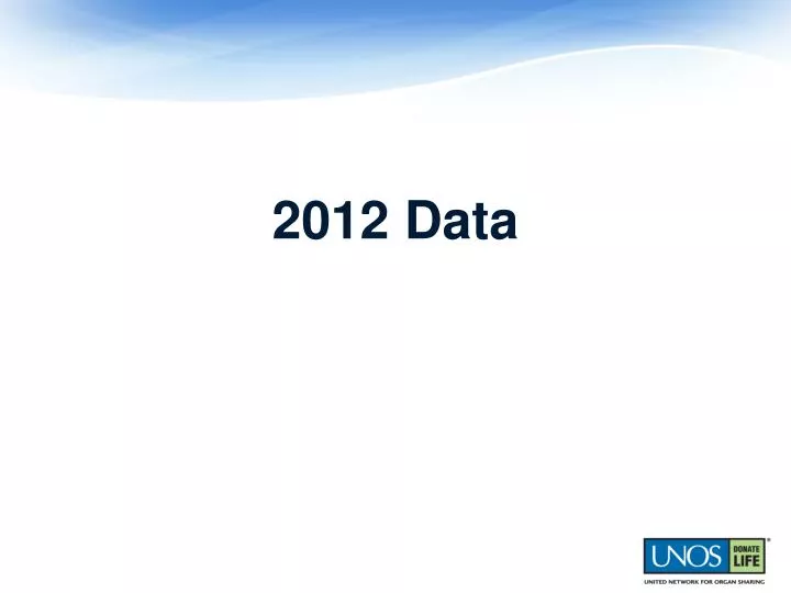 2012 data