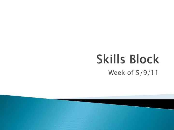 skills block