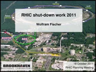 RHIC shut-down work 2011 Wolfram Fischer