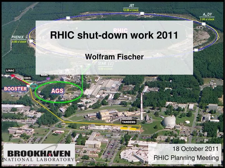 rhic shut down work 2011 wolfram fischer