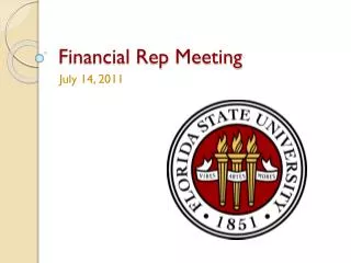 Financial Rep Meeting