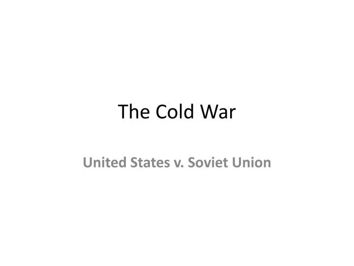 the cold war