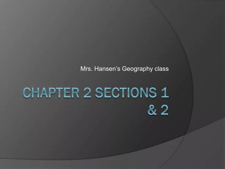 mrs hansen s geography class