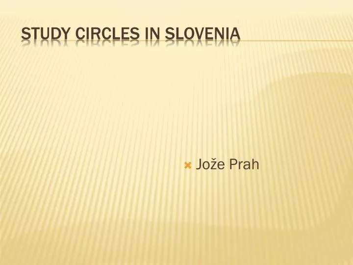 study circles in slovenia