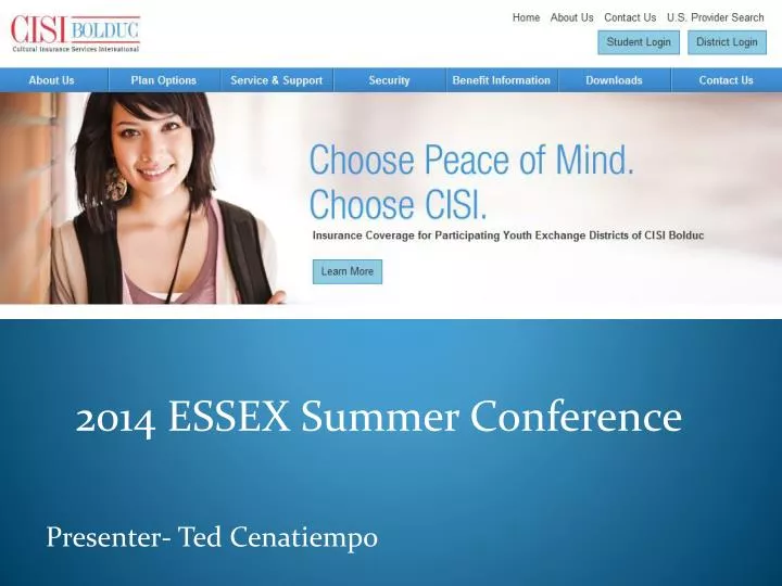 2014 essex summer conference presenter ted cenatiempo