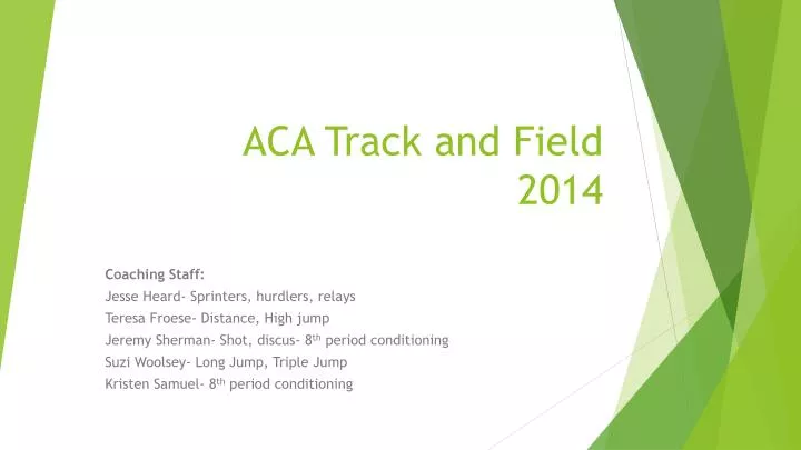 aca track and field 2014