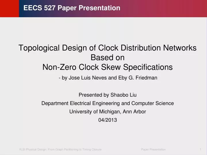eecs 527 paper presentation