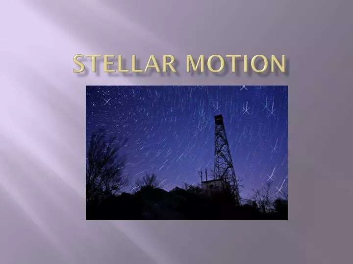stellar motion