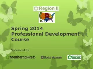 Spring 2014 Professional Development Course
