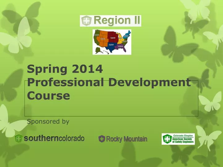 spring 2014 professional development course