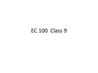 EC 100 Class 9