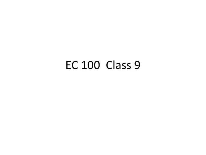 ec 100 class 9