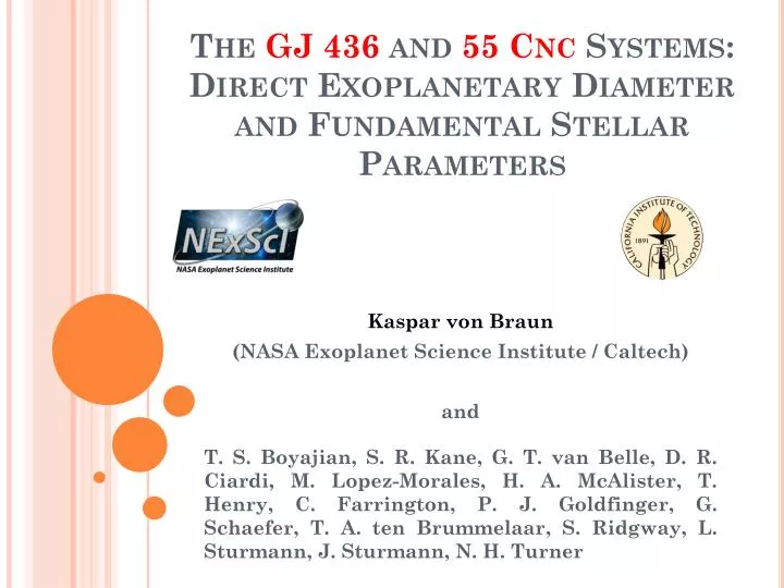 the gj 436 and 55 cnc systems direct exoplanetary diameter and fundamental stellar parameters