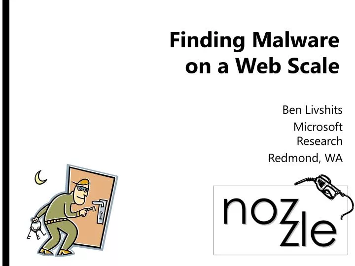 finding malware on a web scale