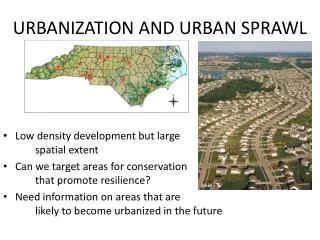 URBANIZATION AND URBAN SPRAWL