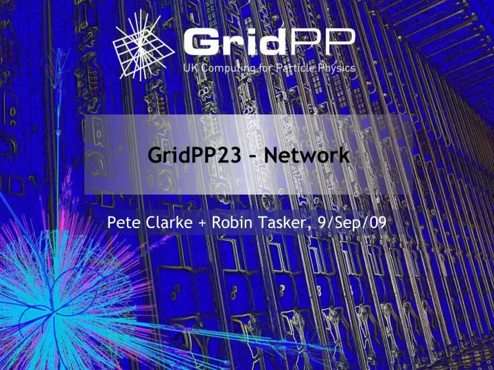 gridpp23 network
