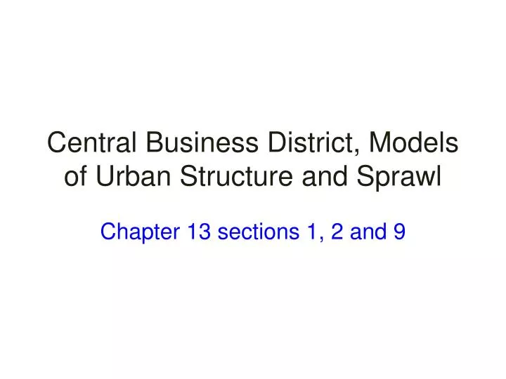 chapter 13 sections 1 2 and 9