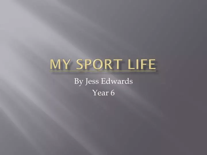 my sport life