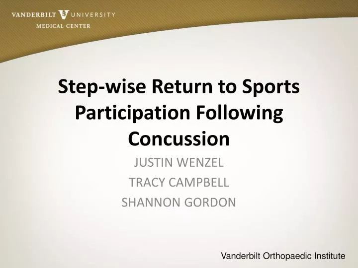 step wise return to sports participation following concussion
