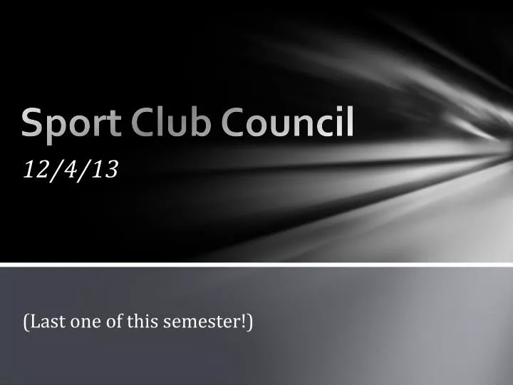 sport club council