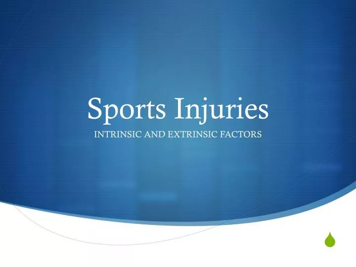 sports injuries