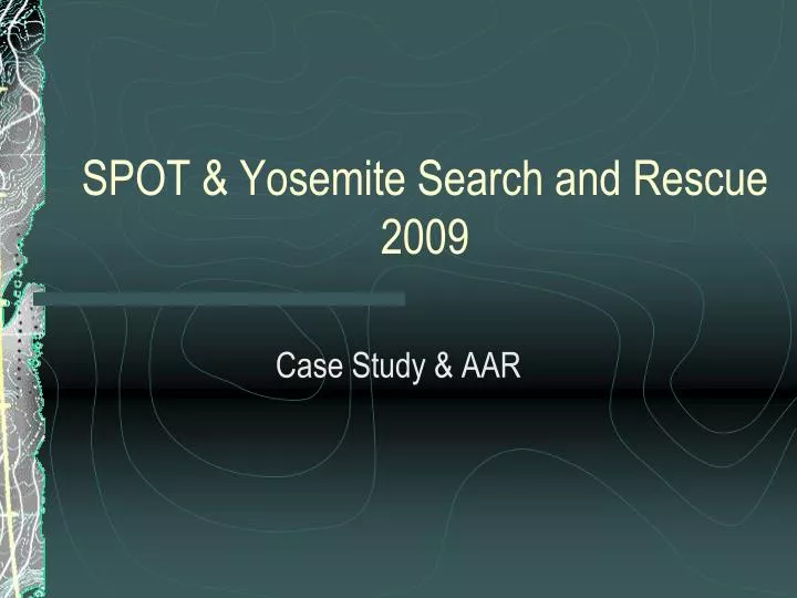 spot yosemite search and rescue 2009
