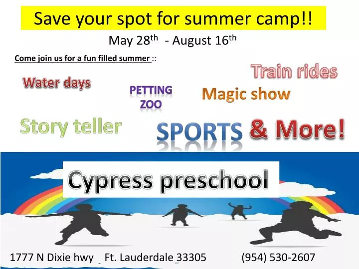 save your spot for summer camp