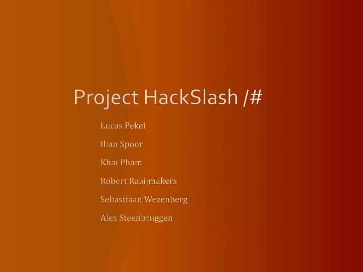 project hackslash